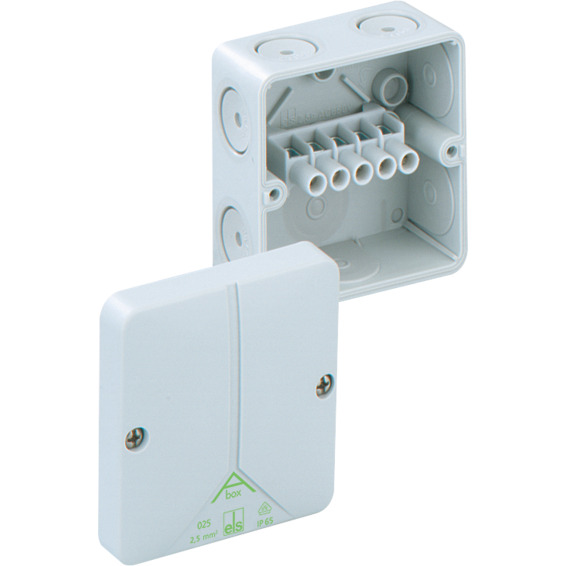 KOBLINGSBOKS ABOX 025-2,5MM² IP65 GRÅ KOBLINGSBOKS ABOX 025-2,5MM² IP65 GRÅ