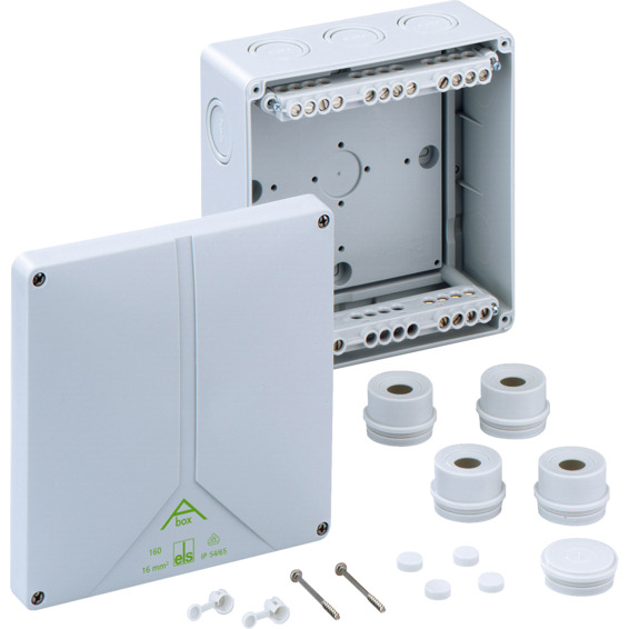KOBLINGSBOKS ABOX 160 IP65 GRÅ KOBLINGSBOKS ABOX 160 IP65 GRÅ