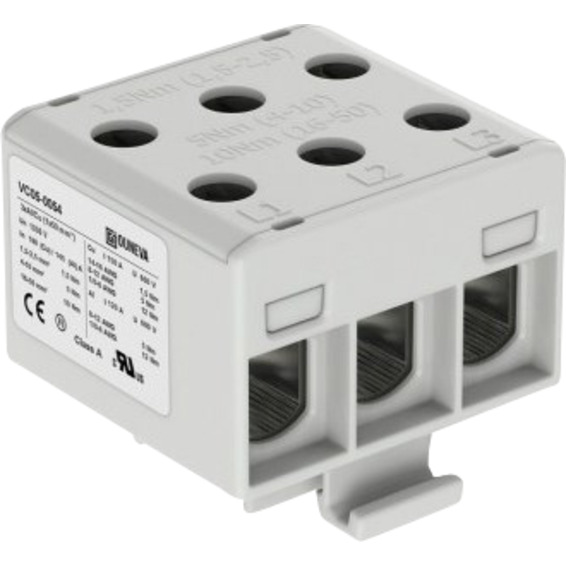 Klemme isolert OTL 3x1,5-50mm² AL/CU Grå Klemme isolert OTL 3x1,5-50mm² AL/CU Grå