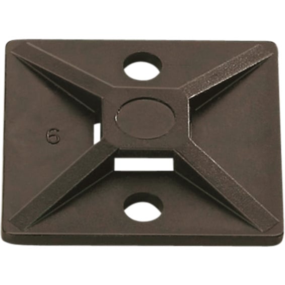 Festesokkel MB4A Sort 28x28mm Festesokkel MB4A Sort 28x28mm