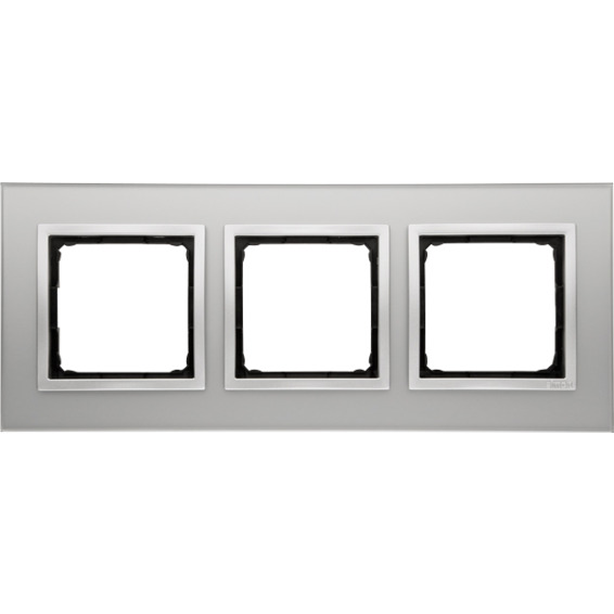 Simon 3-Hulls glass ramme Silver Fog Simon 3-Hulls glass ramme Silver Fog