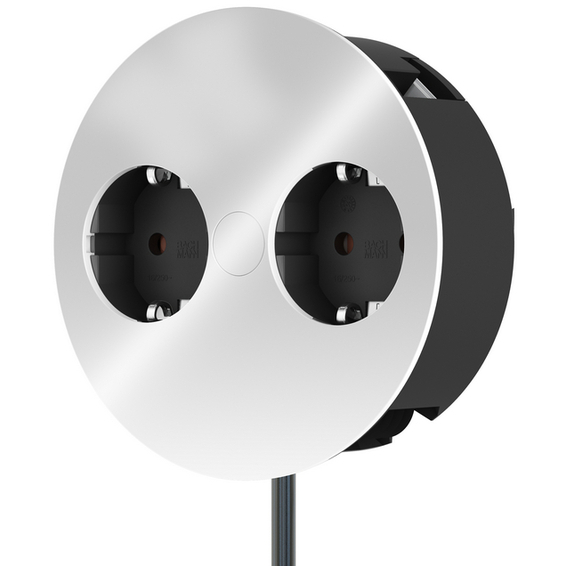 Twist 2 Stikkontakter nedfellbar Hvit IP21 Twist 2 Stikkontakter nedfellbar Hvit IP21