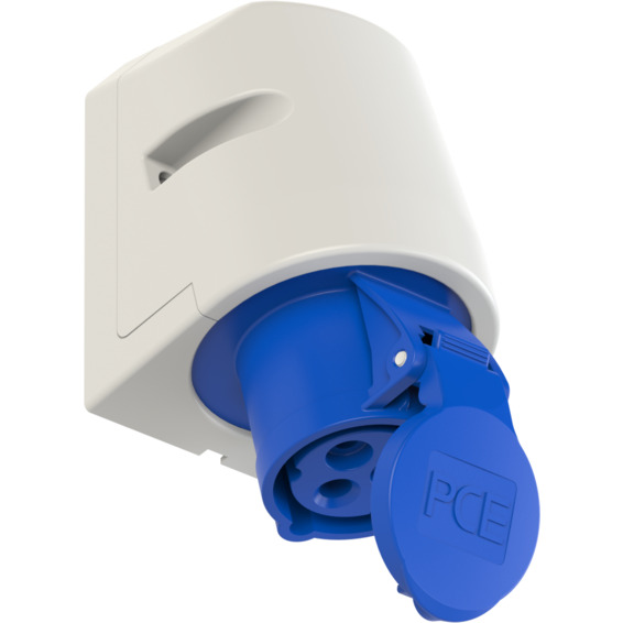 Stikkontakt Utvendig 16A 2Pol+J 230V 6H IP44 Stikkontakt Utvendig 16A 2Pol+J 230V 6H IP44