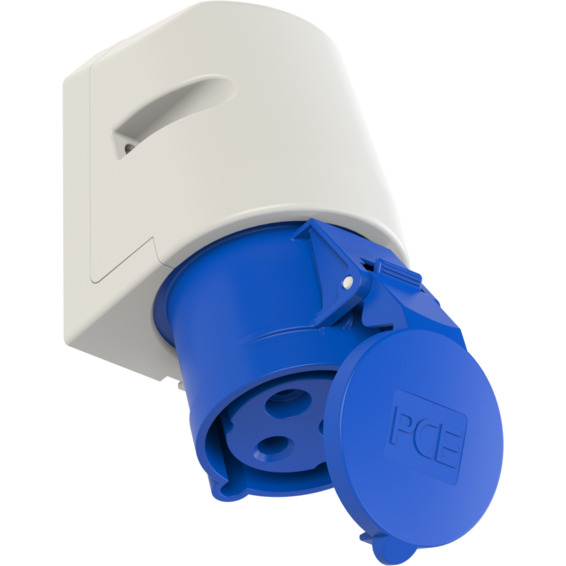 Stikkontakt 32A 2Pol+Jord 230V 6H IP44 Stikkontakt 32A 2Pol+Jord 230V 6H IP44
