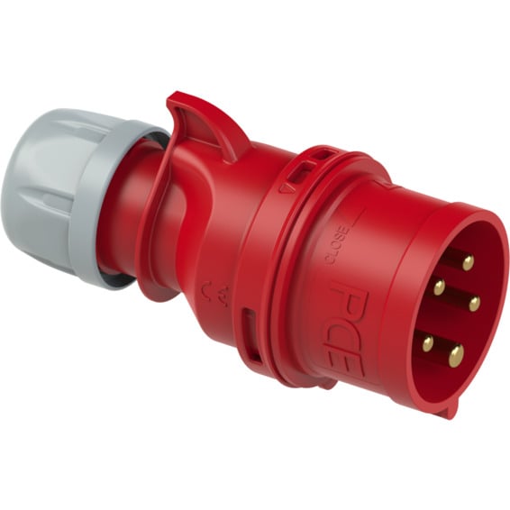 Støpsel 32A 3Pol+N+J 400V 6H IP44 Støpsel 32A 3Pol+N+J 400V 6H IP44