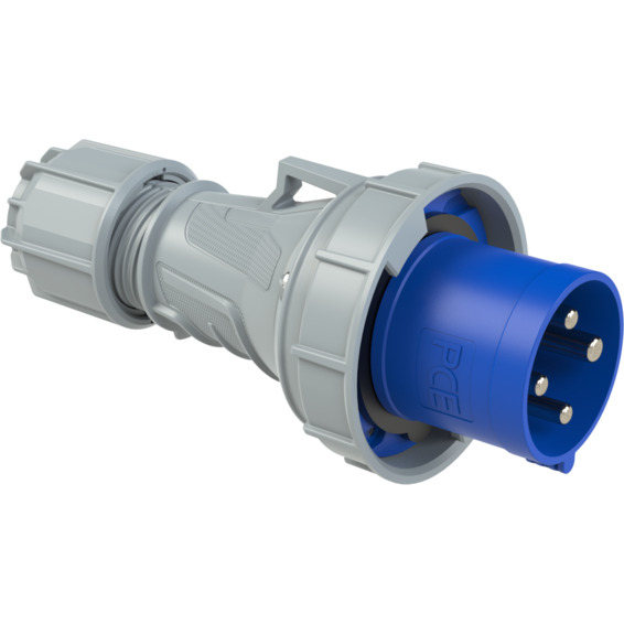 Støpsel 63A 3Pol+J 230V 9H IP67 Støpsel 63A 3Pol+J 230V 9H IP67