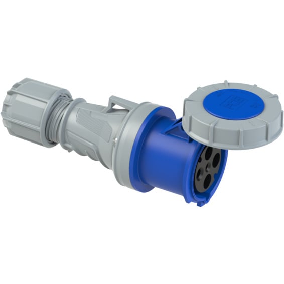 Skjøtekontakt 63A 3Pol+J 230V 9H IP67 Skjøtekontakt 63A 3Pol+J 230V 9H IP67