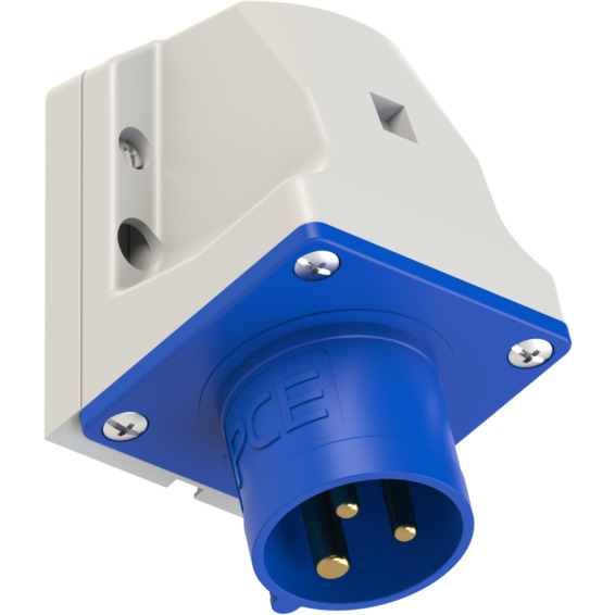 Apparatinntak IP44 16A 2P+J 230V 6H Apparatinntak IP44 16A 2P+J 230V 6H