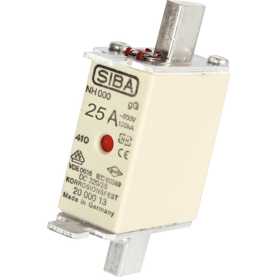 Effektsikringer NH00 25A Effektsikringer NH00 25A