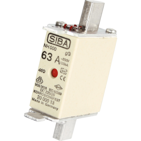 HØYEF.SIKR. NH00 125A 500V HØYEF.SIKR. NH00 125A 500V
