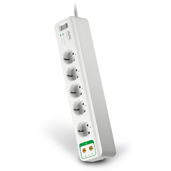 Overspenningsvern PM5V-GR med 5 uttak+coax. Finvern Overspenningsvern PM5V-GR med 5 uttak+coax. Finvern