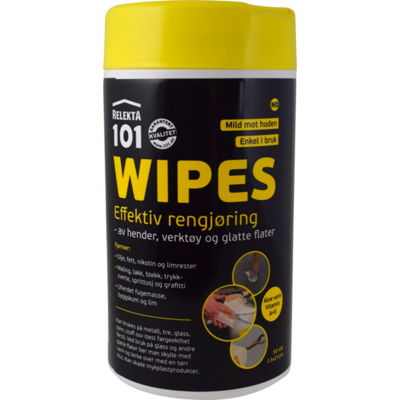Wipes 101 Renseklut 50 kluter Relekta Wipes 101 Renseklut 50 kluter Relekta