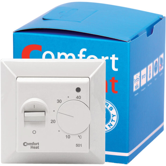 Termostat Comfort heat analog m/gulvføler 14A Termostat Comfort heat analog m/gulvføler 14A