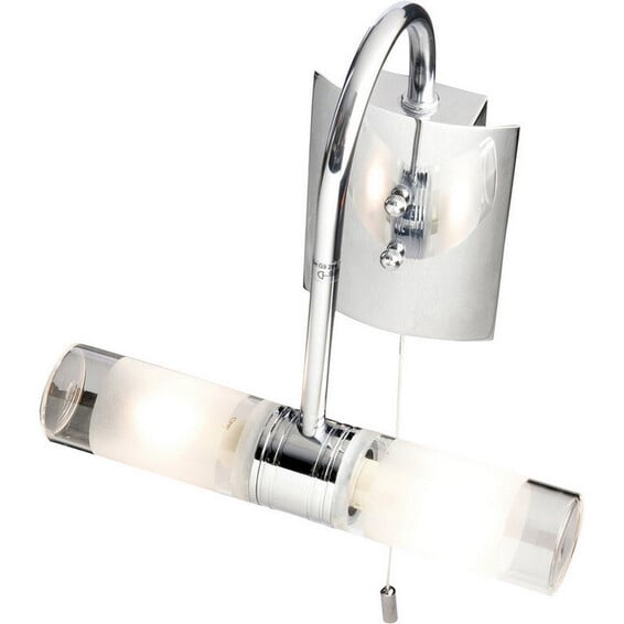 Baderomslampe Twin Wall Krom 2x25W G9 IP44 Baderomslampe Twin Wall Krom 2x25W G9 IP44