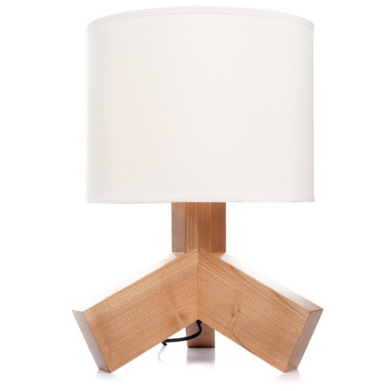Hilda bordlampe i Ask, Hvit Skjerm Hilda bordlampe i Ask, Hvit Skjerm