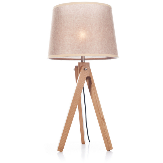 Svanhild bordlampe i Ask, Lys brun lampeskjerm Svanhild bordlampe i Ask, Lys brun lampeskjerm