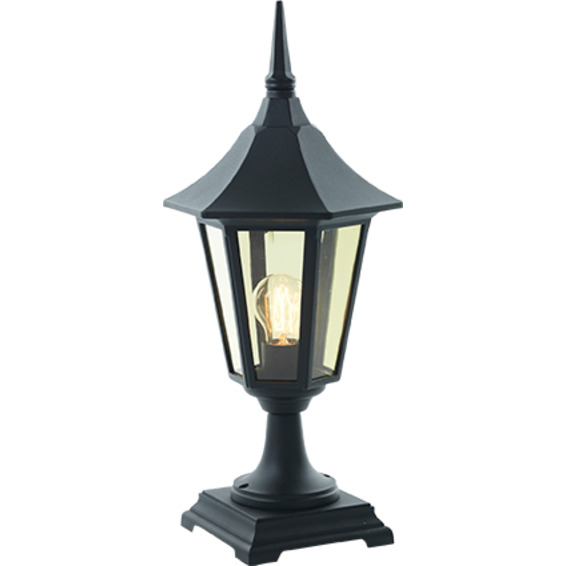 Bergen Portstolpe Sort 1x60W E27 H:550mm B:250mm Bergen Portstolpe Sort 1x60W E27 H:550mm B:250mm