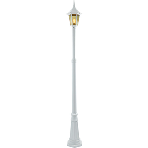 Bergen Utel. Høy stolpe Hvit 1x60W E27 H:1800mm B250mm Bergen Utel. Høy stolpe Hvit 1x60W E27 H:1800mm B250mm