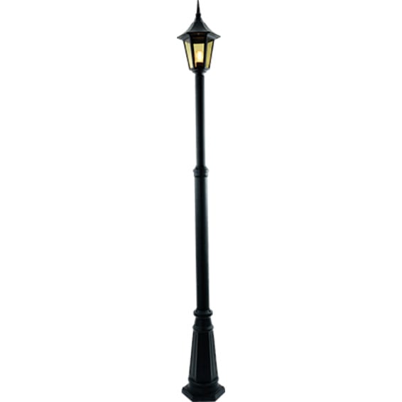 Bergen Utel. Høy stolpe Sort 1x60W E27 H:1800mm B250mm Bergen Utel. Høy stolpe Sort 1x60W E27 H:1800mm B250mm
