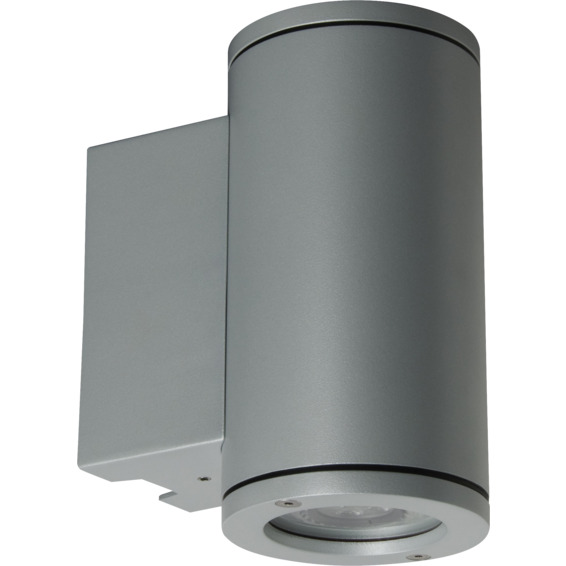 Unilamp Tube 5007 Wall Up/Down 6,5W LED GU10 IP65 Sølv Unilamp Tube 5007 Wall Up/Down 6,5W LED GU10 IP65 Sølv