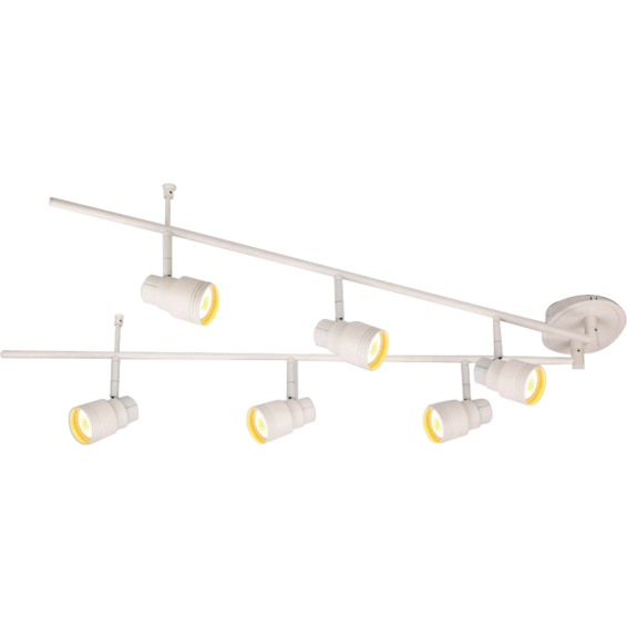 Pluto 6-Spot Skinne GU10 Matt Hvit Pluto 6-Spot Skinne GU10 Matt Hvit