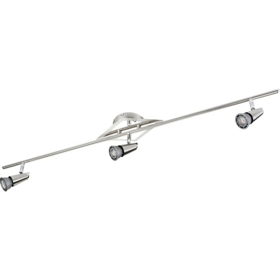 CON GU10 LED 3x6,5W Børstet Stål CON GU10 LED 3x6,5W Børstet Stål