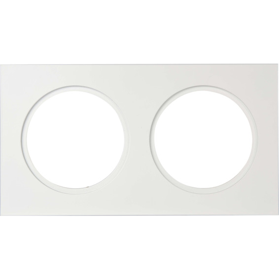 Downlightramme Firkant 120x240mm Matt hvit Downlightramme Firkant 120x240mm Matt hvit