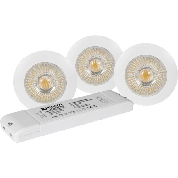 Unocob+ 3x4W 450mA Ra 96 Matt Hvit Unocob+ 3x4W 450mA Ra 96 Matt Hvit