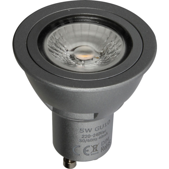 Lumiled COB 5W Sølv GU10 2700K Lumiled COB 5W Sølv GU10 2700K