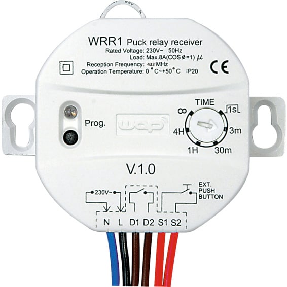 Wireless Rele Mottager WRR-1 Nexa Pro 433 Wireless Rele Mottager WRR-1 Nexa Pro 433