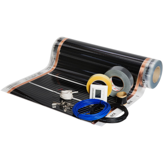 Foliekit Namron 10m² 60cm 60W/m 16,7m m/digital termostat Foliekit Namron 10m² 60cm 60W/m 16,7m m/digital termostat