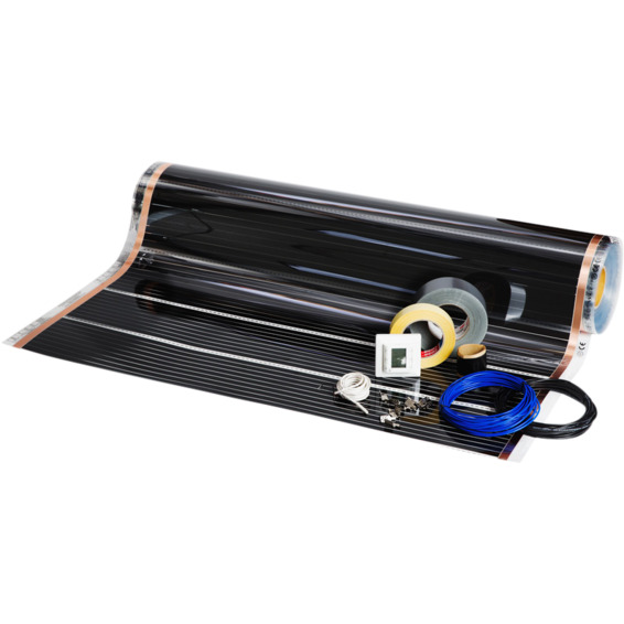 Foliekit Namron 10m² 100cm 60W/m 10,0m m/digital termostat Foliekit Namron 10m² 100cm 60W/m 10,0m m/digital termostat