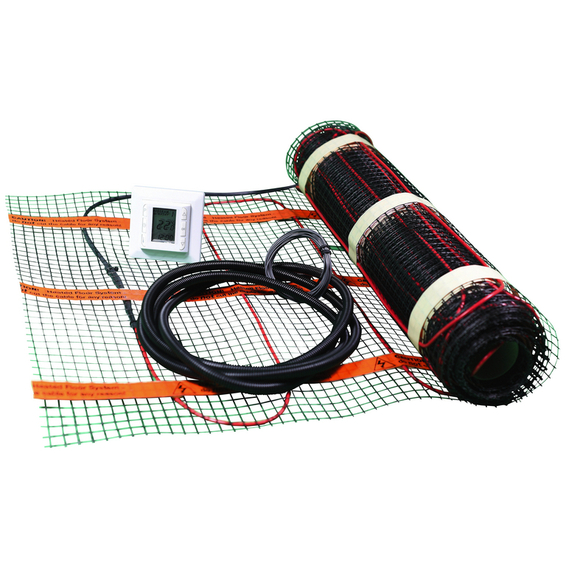 Varmekabelmatte Kit 140W/m² 1,5m² m/Termostat Varmekabelmatte Kit 140W/m² 1,5m² m/Termostat