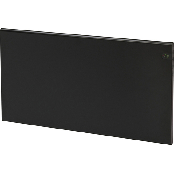 Varmeovn H30 1000w Panel Sort 77x37cm GLAMOX Varmeovn H30 1000w Panel Sort 77x37cm GLAMOX