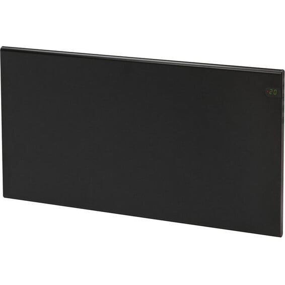 Varmeovn H30 2000W Panel Sort 140x37cm GLAMOX Varmeovn H30 2000W Panel Sort 140x37cm GLAMOX