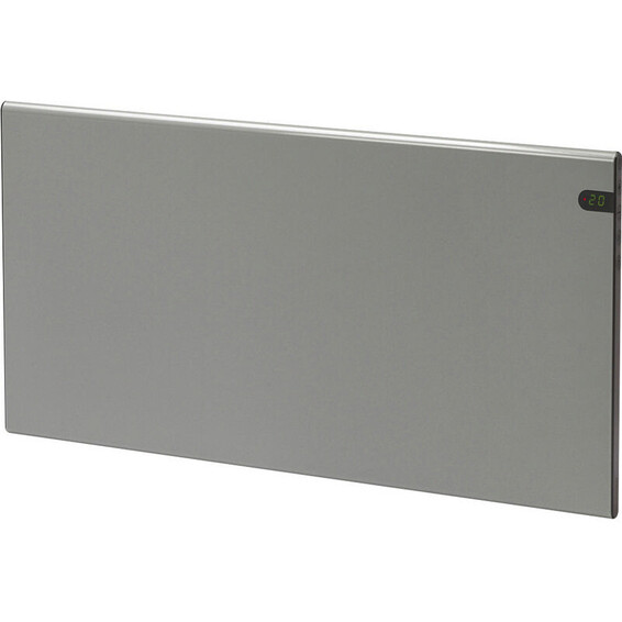 Varmeovn H30 2000W Panel Sølvgrå 140x37cm GLAMOX Varmeovn H30 2000W Panel Sølvgrå 140x37cm GLAMOX