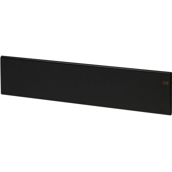 Varmeovn H30 1000W List Sort 128x20cm GLAMOX Varmeovn H30 1000W List Sort 128x20cm GLAMOX