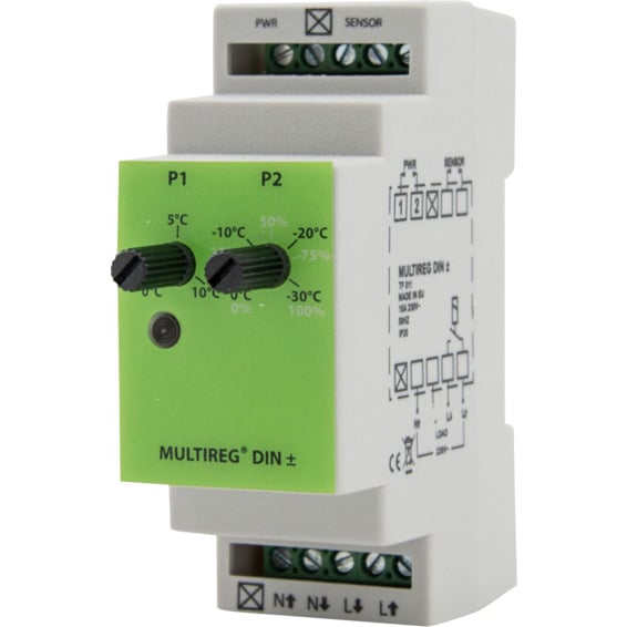 Multireg DIN+- termostat 3600W 16A Multireg DIN+- termostat 3600W 16A