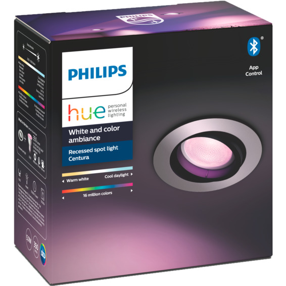 Philips Hue WCA Centura Recessed Spotlight Rund 5.7W Alu