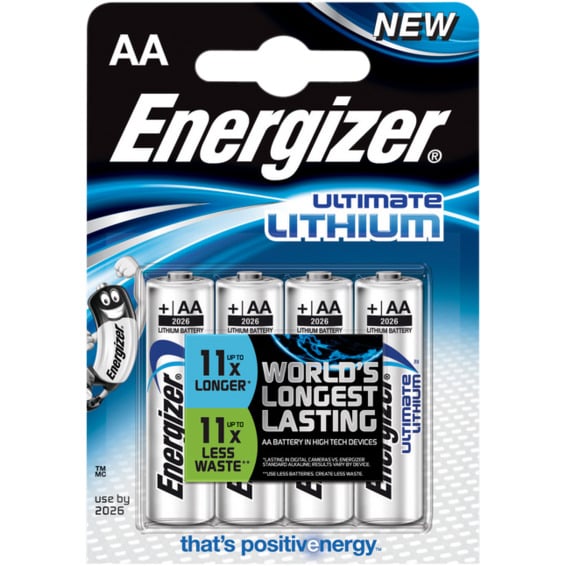 Batteri Ultimate Lithium AA L91 4pk Energizer Batteri Ultimate Lithium AA L91 4pk Energizer
