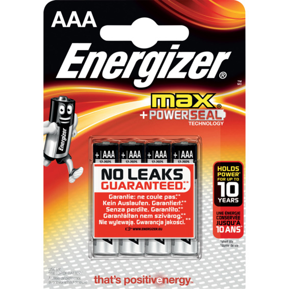 Batteri LR03 AAA/E92 4pk ENERGIZER MAX Batteri LR03 AAA/E92 4pk ENERGIZER MAX