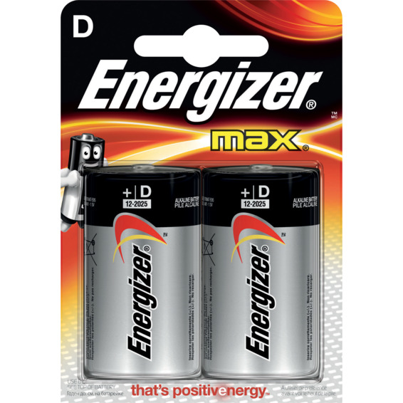 Batteri LR20 D/E95 2pk ENERGIZER MAX Batteri LR20 D/E95 2pk ENERGIZER MAX