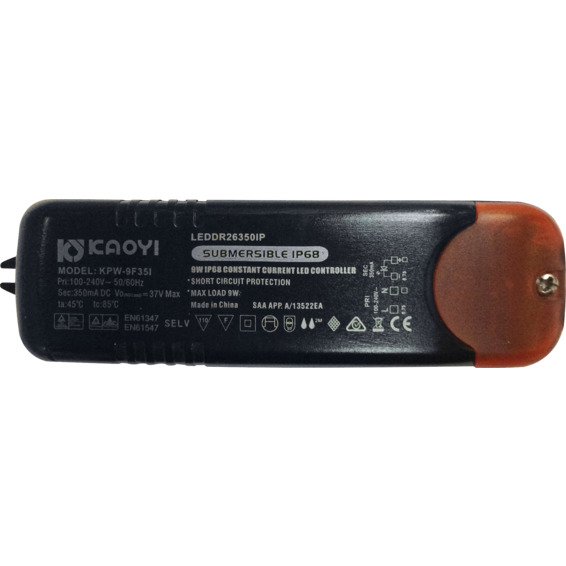 Driver LED 9W 350mA IP68 Driver LED 9W 350mA IP68