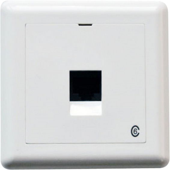 Modularuttak P 1X8 kat 6 UTP Hvit LinkIT Modularuttak P 1X8 kat 6 UTP Hvit LinkIT