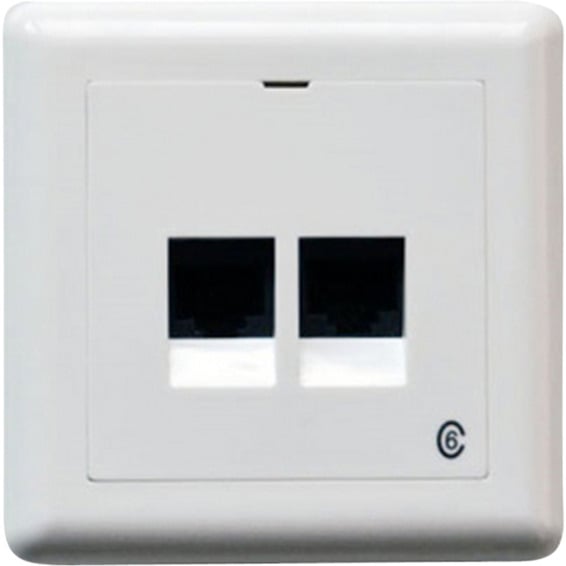 Modularuttak P 2X8 kat 6 UTP Hvit LinkIT Modularuttak P 2X8 kat 6 UTP Hvit LinkIT