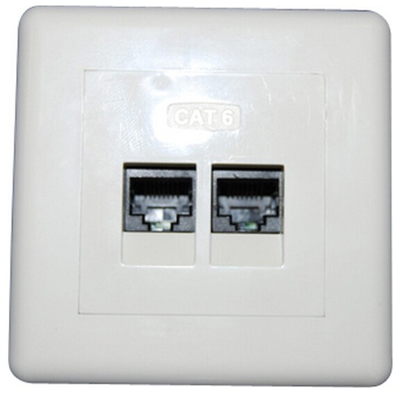 Modularuttak I 2X8 kat 6 UTP Hvit LinkIT Modularuttak I 2X8 kat 6 UTP Hvit LinkIT