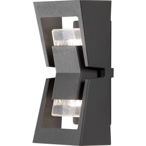 Potenza II vegglampe GU10 grå IP54 Potenza II vegglampe GU10 grå IP54