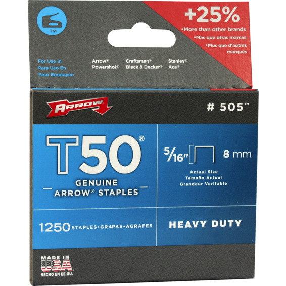 Arrow stifter 8mm T50 5/16 Arrow stifter 8mm T50 5/16