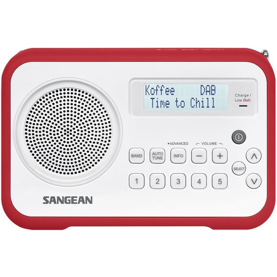 DAB+ Radio Sangean DPR67 Rød DAB+ Radio Sangean DPR67 Rød