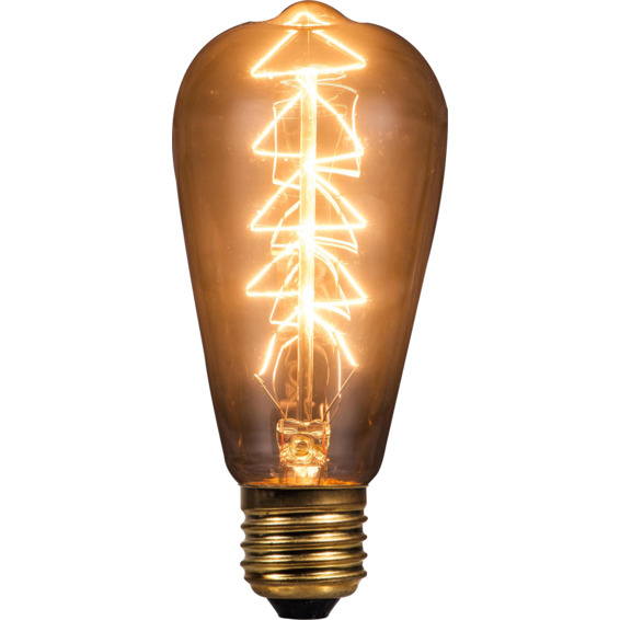 Forsterket Eksteriør pære con 60W Gyllen E27 ST64 Forsterket Eksteriør pære con 60W Gyllen E27 ST64